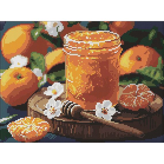 Алмазная мозаика "Мандариновое варенье" ©art_selena_ua AMO8128, 30х40 см