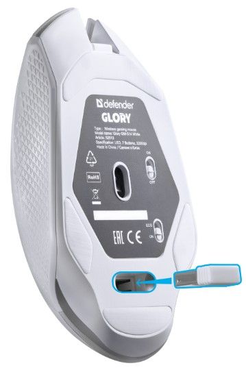 Миша Defender Glory GM-514, LED White (52513) | Зображення 4