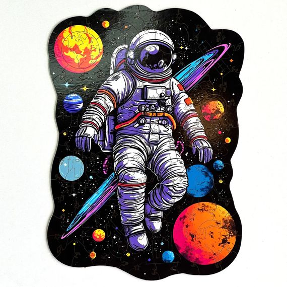 Дерев'яний пазл WOOWOO "Незламний Космонавт" A3 (sv3274l)