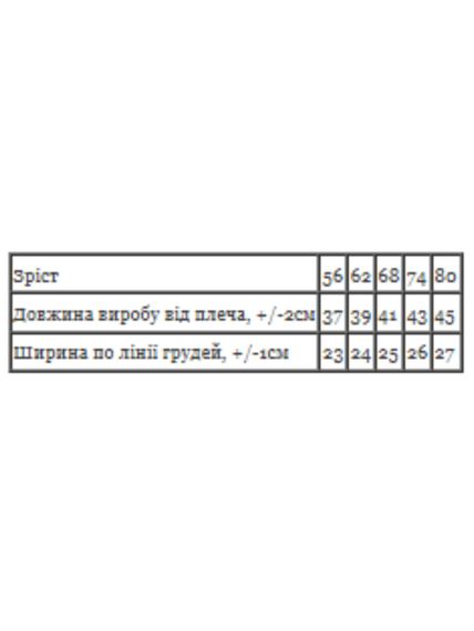Боді-майка ясельна для дівчинки Носи своє 74 Мята (p-16955-197084) | Зображення 1