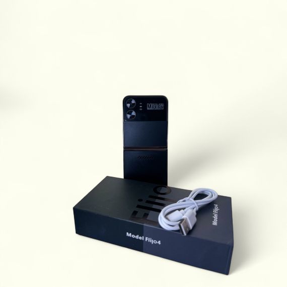 Кнопочный мобильный телефон раскладушка AIEK Flilo 4 на 4 сим карты Black | Зображення 2