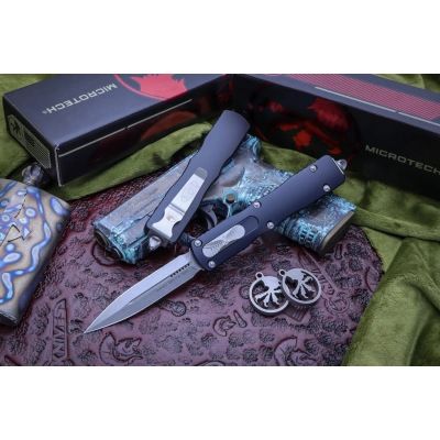 Нож Microtech Dirac Delta Double Edge Stonewash (227-10) | Зображення 5