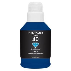 Чернила Printalist Canon GI-40 для G5040/G6040 190г Cyan (PL40C)