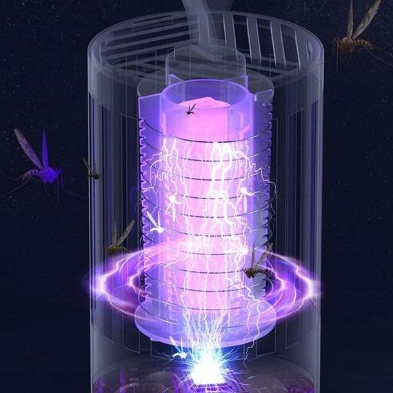 Лампа-пастка для комарів Побутова із зарядкою від Usb 1001 MOSQUITO DG-399 LAMP, портативна