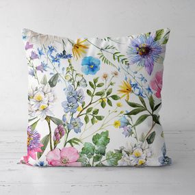 Подушка декоративная Soft Колокольчики и васильки 45x45 см (45PST_23M038)