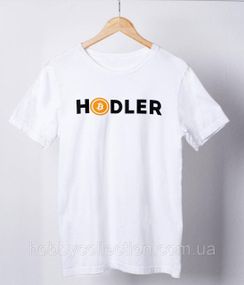 Футболка жіноча із принтом "HODLER" біла