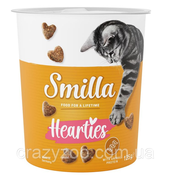 Ласощі для котів Smilla Hearties з птицею 125 г 044604