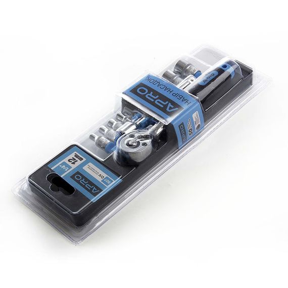 Набор насадок CrV ¼ (90Т ) (12 шт) APRO | Зображення 1