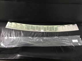 Накладка на задний бампер Carmos без загиба (нерж.) для Dacia Duster 2008-2018 гг.