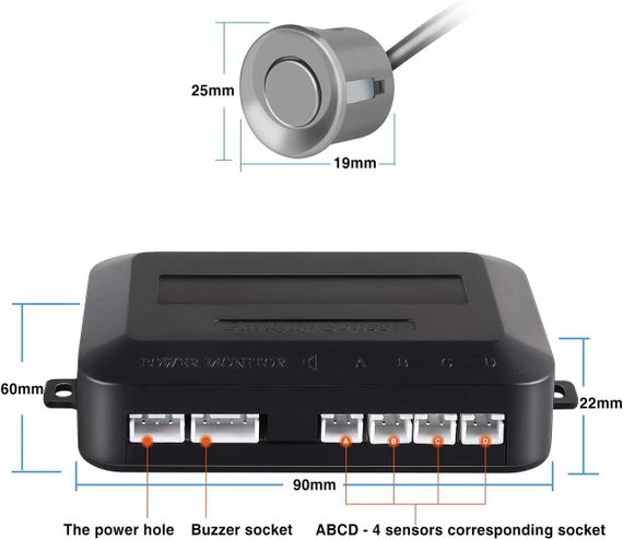 Датчик паркінгу Aolead, автомобільні датчики заднього ходу | Зображення 3