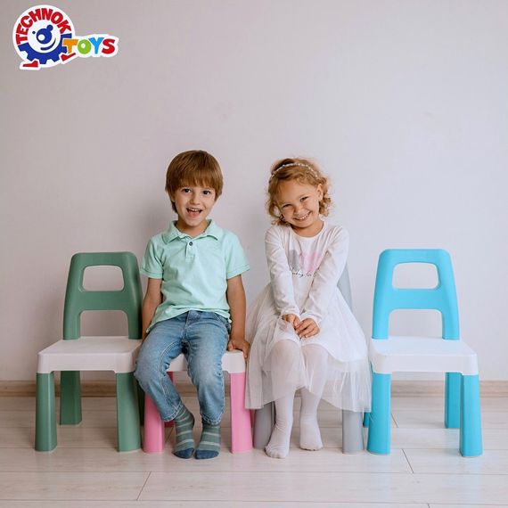 Дитячий стілець "Kids Chair" 9710TXK блакитний, до 75 кг | Зображення 5