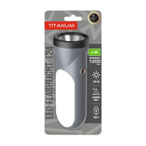 Портативний світлодіодний ліхтарик TITANUM TLF-T24 150Lm Gray
