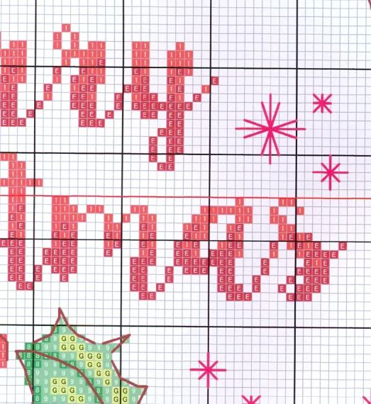 Набір для вишивання за нанесеною на канву схемою "Christmas wreath". AIDA 14CT printed, 38*38 см | Зображення 4