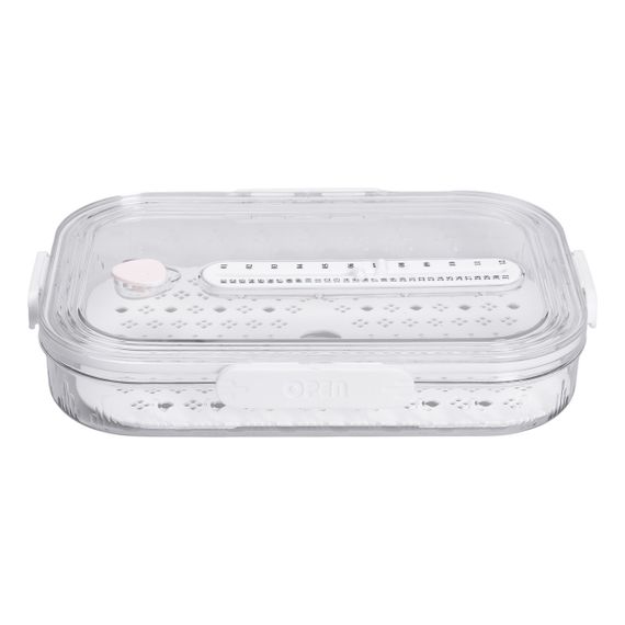 Контейнер для їжі пластиковий 32.5х22.5х6 см Білий HP-27-6 | Зображення 6