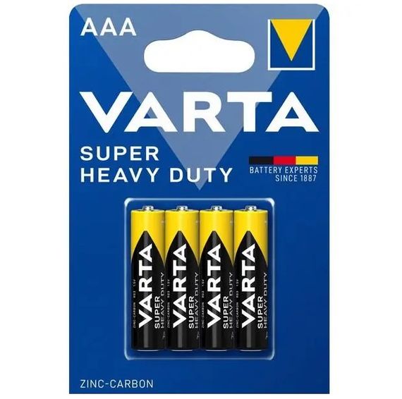 Элемент питания VARTA SUPERLIFE AAA bli 4 Zinc-Carbon