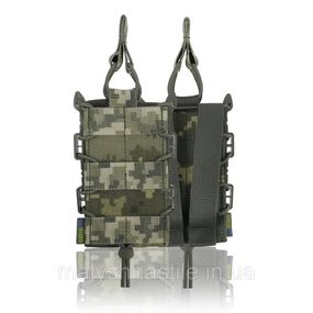 Жорсткий посилений тактичний підсумок Kiborg GU Single Mag Pouch Pixel