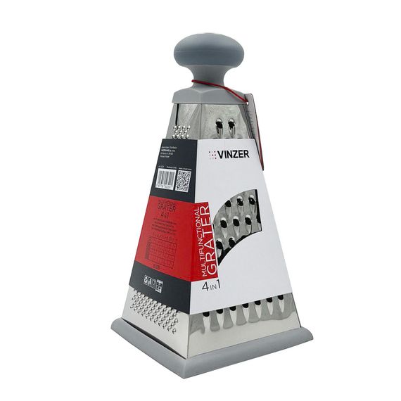 Терка кухонная Vinzer 50329 многофункциональная 4 в 1 для овощей и сыра | Зображення 2