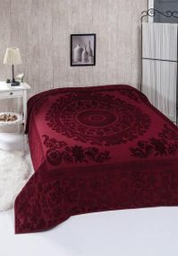 Простынь Belizza Odessa bordo 200х220см Велюр