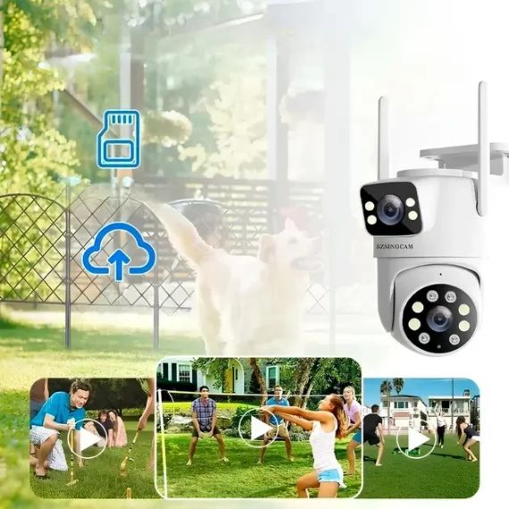 Беспроводная поворотная WiFi камера SZSINOCAM TY-Q2 O-KAM Pro / Внешняя камера видеонаблюдения | Зображення 3