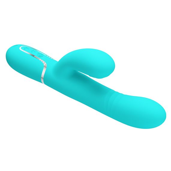 Вібромасажер із поступальним рухом серії Pretty Love - Mariana Twinkled Green 7 vibration functions 4 rolling functions, Sex Aura | Зображення 4
