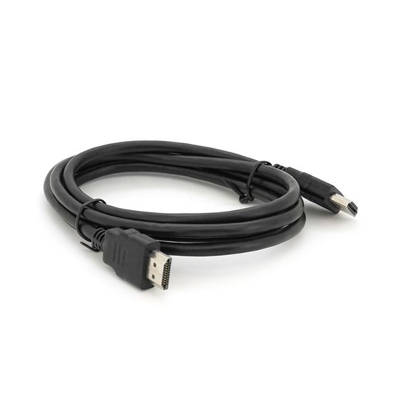 Кабель Merlion HDMI-HDMI HIGH SPEED 1.5m, v1.4, OD-5.0mm, круглый Black, коннектор Black, (Пакет) Q500