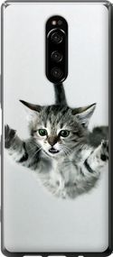 Чехол на Sony Xperia XZ4 Летящий котёнок "2322u-1623-17620"