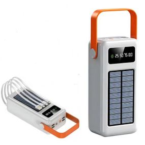 Power bank з ремінцем та ліхтарем 50000mAh YM-635CX Білий