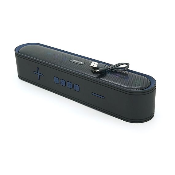 Колонка Kisonli LED-915 Bluetooth 5.0, 2х5W, 1200mAh, USB/TF/BT/FM/AUX, DC: 5V/1A, Blue, BOX, Q30 | Зображення 3