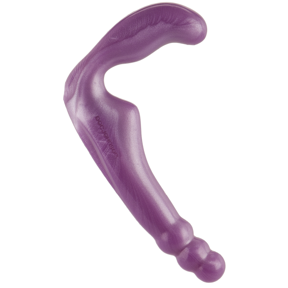Безремневой страпон Doc Johnson The Gal Pal Purple, платинум силікон, діаметр 3 см Sex Aura