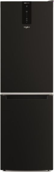 Холодильник Whirlpool з нижньою морозильною камерою W7X82OK,  231л, 104л, 2двері, А+, NF,  чорний (W7X82OK)