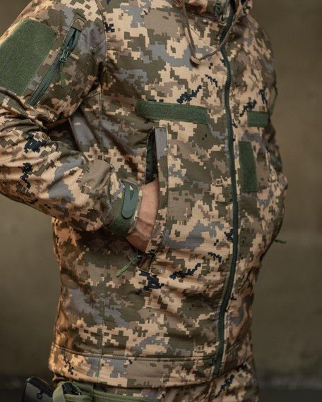 Демісезонний тактичний костюм софтшель Softshell rocket піксель НП4862 | Зображення 8