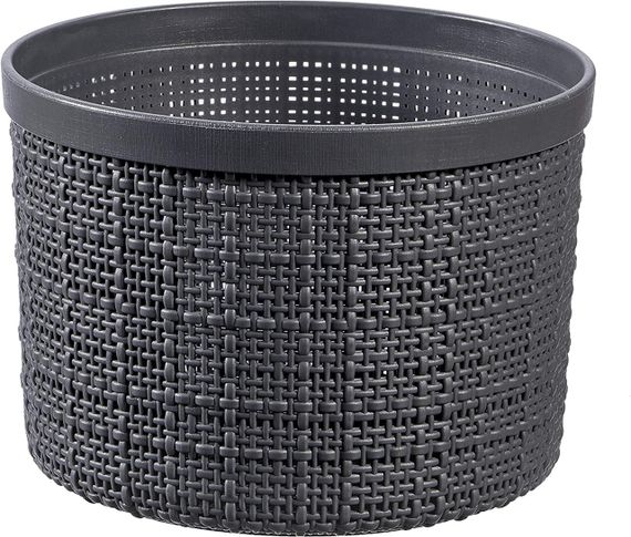 Корзина для хранения с крышкой Curver (Курвер) Jute 2 л (01903) Серый | Зображення 2