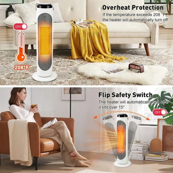 Тепловентилятор керамический дистанционным управлением 2000W | Зображення 1