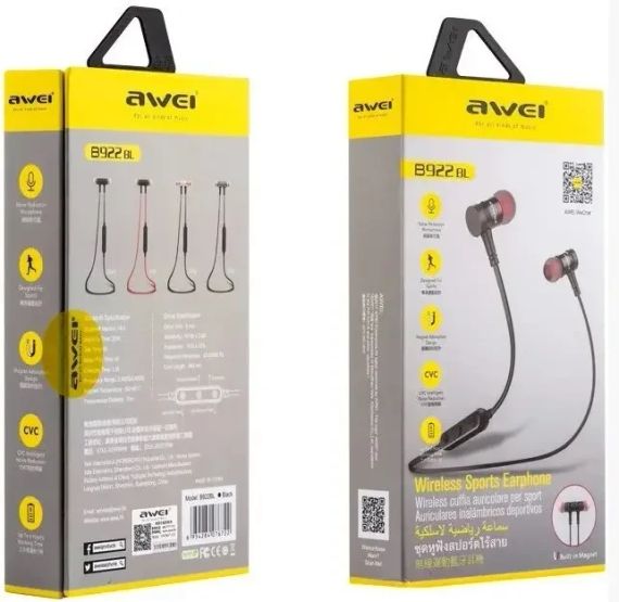 Наушники вакуумные с микрофоном Mdr B930BL BT Awei | Зображення 1