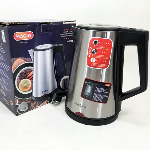 Электронный чайник MAGIO MG-988, Маленький электрочайник, Тихий RX-389 электрический чайник | Зображення 3