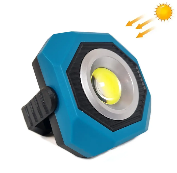 Светодиодный фонарь кемпинг на солнечной батарее K-601 COB 20W, ЗУ micro USB