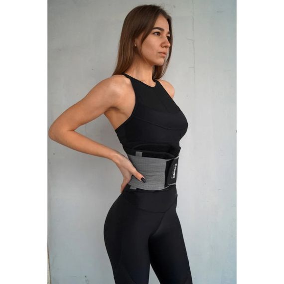 Пояс-корсет для підтримки спини "Waist Shaper" Power System 6031GR-3 Grey, S/M | Зображення 4