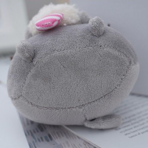 Плюшевий Брелок м'яка іграшка кіт Пушин з печевом у лапках 10 см Брелок на шкільний портфель рюкзак | Зображення 3