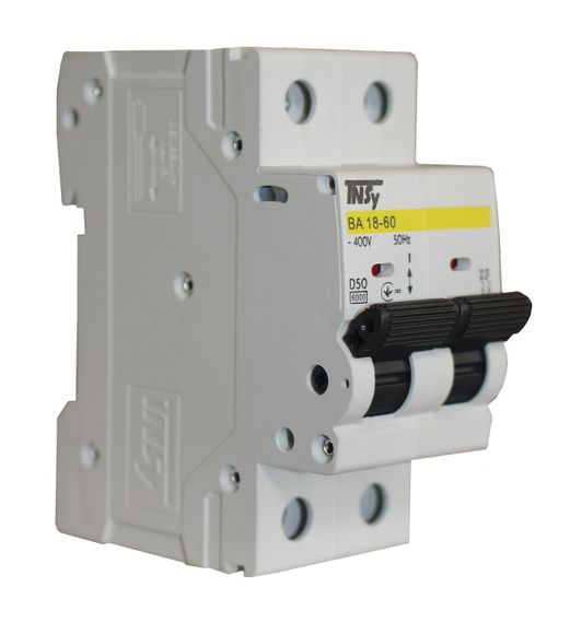 Автоматичний вимикач ВА18-60 2Р 50А 6кА х-ка D Ny95504796
