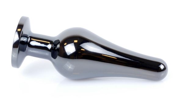 Анальний затор Boss Series - Jewellery Dark Silver BUTT PLUG Red, BS6400055 Sex Aura | Зображення 3