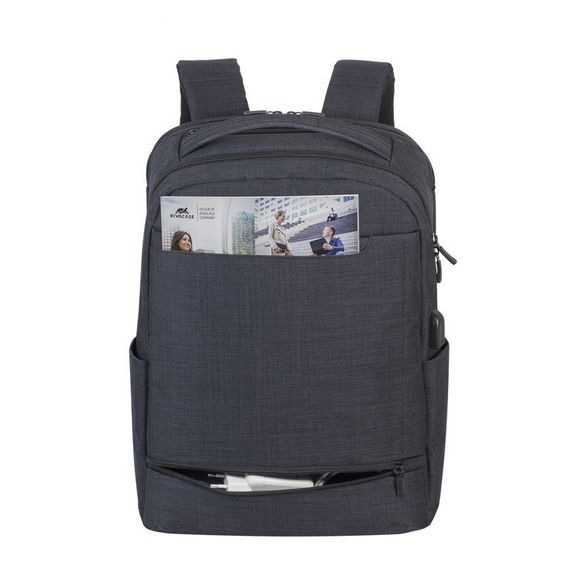 Рюкзак городской Rivacase 8365 / Black 32х47.5х17 см черный | Зображення 5