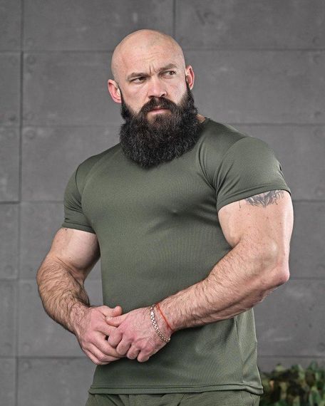 Тактична потоотводна футболка любов олива ДЛ6549 | Зображення 2