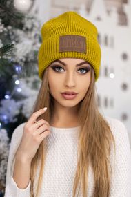 Шапка-колпак «Бруклин» горчичный