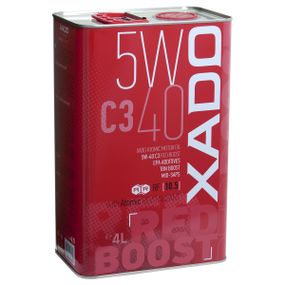 Синтетична олива XADO Atomic Oil 5W-40 C3 RED BOOST жерстяна банка 4 л Масло моторне синтетичне Масло синтетика