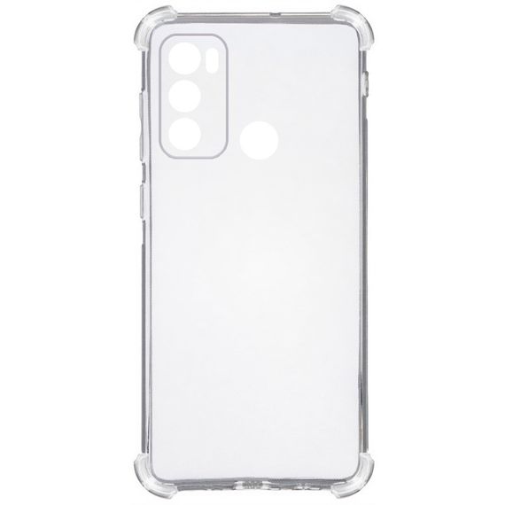 TPU чохол GETMAN Ease logo посилені кути Full Camera для Motorola Moto G60 Безбарвний (прозорий)
