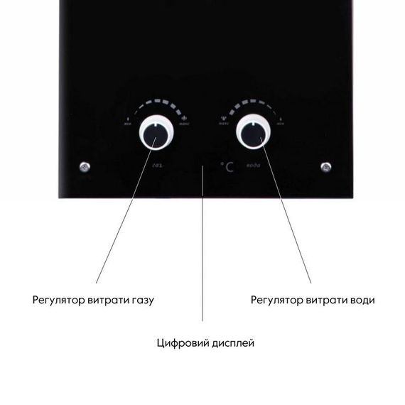 Колонка газова димохідна Thermo Alliance JSD20-10GD 10 л панель зі скла Black | Зображення 4