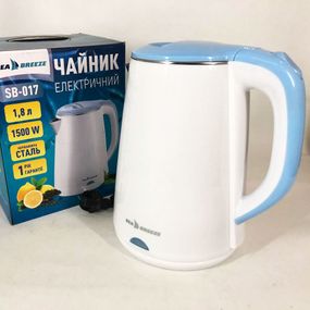 Электрический чайник с индикацией включения SeaBreeze SB-017, 1.8 Л 1500 Вт, Электрочайник отличный RF-69