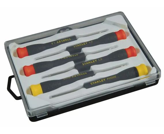 Набір викруток Stanley 6 шт прецизійних (Sl :1;1,2;1,5;1,8; Phs: 000, 00) (STHT0-62631)