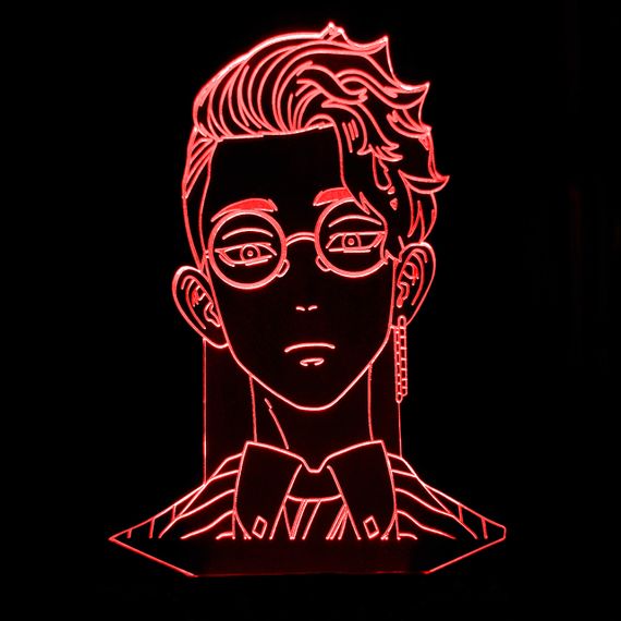 Акриловий світильник-нічник Сюдзі Ханма червоний tty-n001425