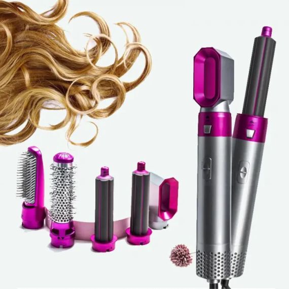 Стайлер Hot Air Styler 5в1 для укладки волос, 1000 Вт, 5 насадок, с кейсом | Зображення 1